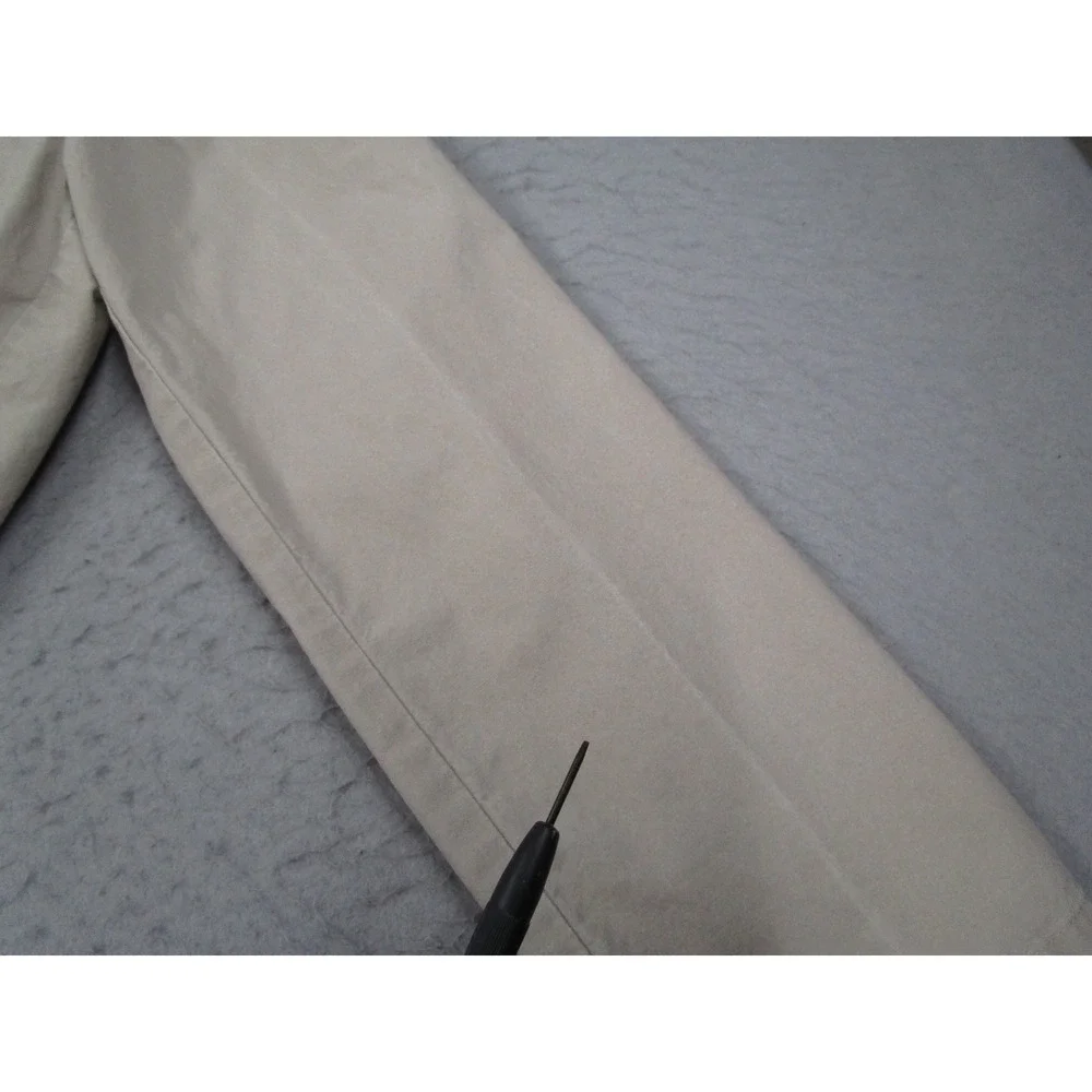 LL Bean Mens Blazer 44 Reg Tan Khaki 2 Button Sport Coat Jacket 0KU59 Y2K